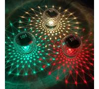 FOKH Solar Pond, Solar Magic Ball Night Led Bath Lights RGB Floating Underwater Disco Light IP66 Waterproof Floating Ball Lamp for Fountain Pool Pond Garden