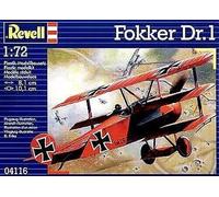 Fokker Dr. 1 Triplane 1918 Red Baron Von Richtofen Plastic Kit 1:72 Model