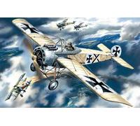 Fokker E.IV, WWI German Fighter 1:72 Plastic Model Kit ICM