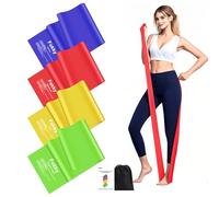 Fokky 2M Resistance Bands, Exercise Band with 4 Different Resistance Levels, Long Resistance Band Women/Men, Resistance Band Ideal for Strength Training, Yoga, Gym, Pilates
