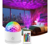 Fokky Galaxy Projector, Night Light with Remote Control,16 Colors+7 Brightness Sensory Lights, Light Projector for Bedroom Ceiling/Party/Game Rooms