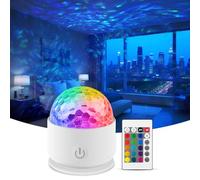 Fokky LED Starry Projector Night Light, Galaxy Projector with 16 Colors Light, Sensory Lights for Kids Bedroom Ceiling & Party Decoration
