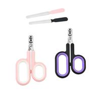 Fokroin 2 Cat Nail Clippers, with 2 Nail Files, Pet Nail Clipper with Cone Hole to Prevent Too Short Nail Cut, Suitable for Rabbits/Birds/Puppies/Kittens and Small