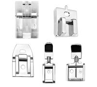 Fokroin Pack of 5 Sewing Feet Zip, Zipper Presser Foot Sewing Accessories, Hem Foot for Sewing Machine, Sewing Machine, Household Accessories Set, Zip Presser Foot for Brother Singer Janome Home