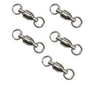 FOLADNO 20PCS Ball Bearing Swivels, Fishing Swivels Barrel Swivel Connector Barrel Swivels Hooks Connectors 1#