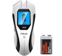 FOLAI Stud Finder Wall Scanner - 5 in 1 Stud Finder Tool with Smart Microprocessor Chip HD LCD Display and Audio Alert, Stud Finder Beam Finder for Wood Metal Stud Joist Tube AC Wire Inspection Blue