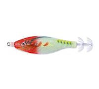 FOLANDO 9.1cm Fishing Lures Squid Octopus Shrimp Baits, Fishing Lure Glow Squid Jigs Luminous Squid Jig Shrimp Lure Artificial Shrimp Kit 8.3g 5# SJ044