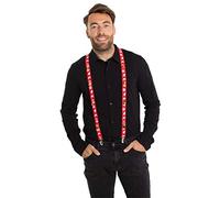 Folat 04789 Suspenders Christmas with Bells Red, Unisex Adult, One Size