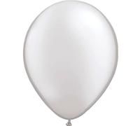 Folat 08119 Silver Balloons Metallic 30 cm-100 Pieces