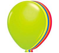 Folat 08166 Balloons Neon-25 cm, 50 Pieces, Multi Colours, Rubber
