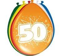 Folat 08250 50th Birthday Balloons, 8 pieces