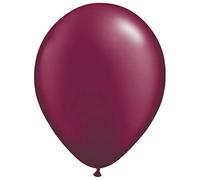 Folat 08411 Red Burgundy Metallic Balloons-10 Pieces