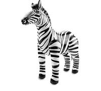 Folat 20273 Inflatable Zebra Black-White, Single, Standard Size