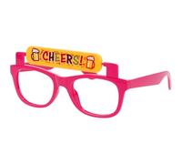 Folat 24084 Party Glasses - Turn to "Cheers!" and "Thirsty!" - Pink - Party Glasses, Theme Party, Carnival, Beer Festival Glasses