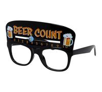Folat 24087 Party Glasses - Beer Counter - Beer Count - Black - Party Glasses, Theme Party, Carnival, Beer Festival Glasses