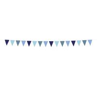 Folat 24318 Blue Paper Decorations Flag Banner Bold Blue 6 Metre Wedding Party Decorations for Festival, Carnival, Birthday Decoration, Baby Shower and Baby Shower Boys