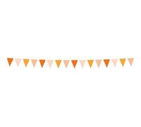 Folat 24330 Peach Orange and Yellow Paper Bunting Banner - Pretty Peachy-6m Party Festival Carnival Birthday Decorations