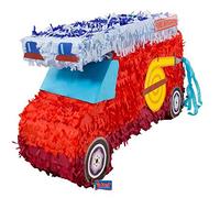 Folat 60933 Pinata Fire Engine-55x30 cm, Red