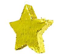 Folat 60934 Pinata Golden Star-45 cm, Gold, Party Game