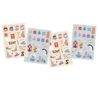 Folat 65716 Saint Nicholas Children's Decoration Stickers Sinterklaas Characters Sint en Pieten Pack of 49 Multi-Coloured