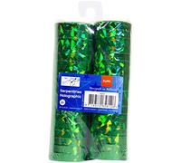 Folat 65812 Streamers Green Holographic 2 Rolls Each with 18 Snakes 4 m Long