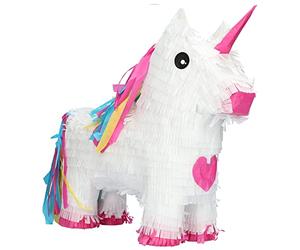 Folat 65834 Pinata Unicorn Rainbow Bday, White