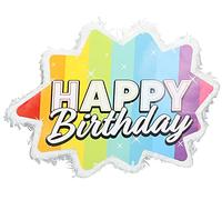 Folat 65836 Pinata Star Rainbow Bday-38x28cm, Multi Colors