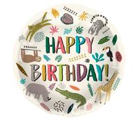 Folat 68386 Foil Balloon Zoo Party 45 cm Multi-Coloured (US IMPORT)