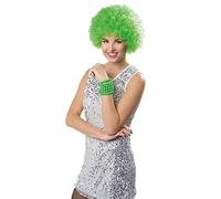 Folat - Afro Neon Green Wig - One Size