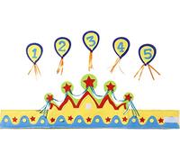 Folat - Birthday Crown Boy Age 1-5 Years - Multi Colors