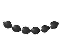 Folat - Black Color Garland Button Balloons - 3 meters