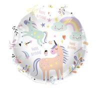 Folat Foil Balloon Birthday Unicorn-45 cm, Multicolor, 67929 Foil Ba (US IMPORT)