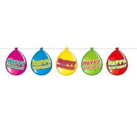 Folat - Happy Birthday Balloon Garland - Multicolor - 10 Meters (US IMPORT)