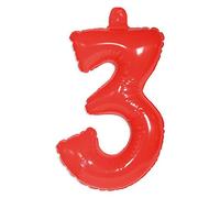 Folat - Inflatable Number 3 - gold - 36 cm