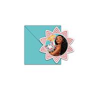 Folat - Moana Invitations - Blue - 6 pieces