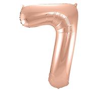 Folat - Number 7 Foil Balloon - Rose Gold - 86 cm