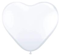 Folat - White Heart Shaped Latex Balloons - 12In / 30cm - 8 pieces (US IMPORT)