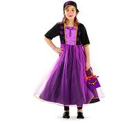 Folat - Witch Dress Gypsy for Children - Purple - Size: M
