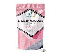 Folate (L-Methylfolate) 1000mcg | 120 Vegan Tablets | 5-MTHF (Vitamin B9) | 4 Months Supply | Active Methylated Form of Folic Acid | One-a-Day | Suitable for Pregnancy, Pure Formula | by NutriVolv