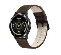 Folavii 18mm Genuine Leather Compatible with Garmin Venu 3S 41mm Watch Band/Venu 4 41mm/Venu 2S/Vivoactive 4S/Vivomove 3S/Forerunner 255S/Forerunner 265S, Quick Release Soft Sport Strap for Women Men