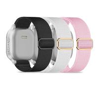 Folavii 3 Pack Stretchy Nylon Compatible with Gizmo Watch 3 2 1/Gabb Watch 2 1/SyncUP Kids Watch Band, 20mm Quick Release Soft Breathable Solo Loop Gizmo Watch Band Replacement for Boy Girl