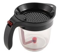 Folceretsc 1000ML Oil Separator Measuring Cup and Strainer with Bottom Release for Sauces and Other Liquids with Oil Grease