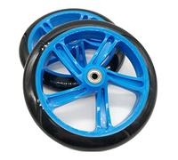 Folceretsc 2 Pieces Scooter Wheel 200 mm PU Material Wheel Thickness 30 mm ABEC-7 Bearing Scooter Accessories,Blue