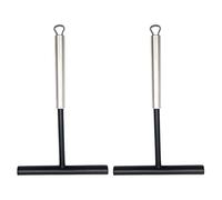 Folceretsc 2Pcs Crepes Spreaders Silicone Stainless Steel Crepes Spatula Spreader for Crepes Pancakes Baking Cooking Kitchen
