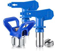 Folceretsc 3-Piece Airless Paint Sprayer Tip Guard & Nozzle Set (211,311) - Blue Metal & Plastic Handheld Paint Sprayer Tip Guard