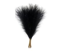 Folceretsc 5PCS Faux Pampas Grass,18In/45Cm Artificial Pampas Grass 5 Stem for (Black)