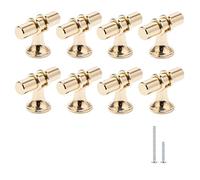 Folceretsc 8 Pack Gold T-Bar Cabinet Knobs, Modern Style, 2" x 1.37" Size, Aluminium Material, Gold Color