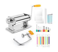 Folceretsc Polymer Clay Roller Machine Set Polymer Clay Tools Stainless Steel Polymer Clay Extruder Manual for Kids Adults Clay Pottery