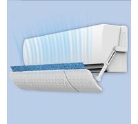 Fold-able Air Conditioner Deflector, Adjustable Anti Direct Blowing Windshield Air Conditioning Baffles, Universal Retractable Air Conditioner Wind Deflector for Bedroom Office Hotel (Color : Negativ