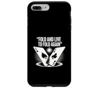 Fold and Live to Fold Again Poker Quote Ace Card Case for iPhone 7 Plus/8 Plus